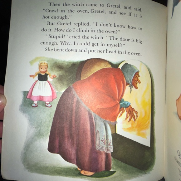 Vintage 1954 copy of Hansel and Gretel lil golden book & record - Picture 13 of 16